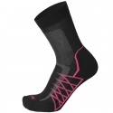 CALZA MICO HIKE MEDIA MEDIUM WEIGHT EXTRA DRY NERO FUCSIA